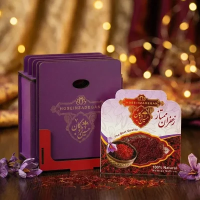 خرید زعفران با استند چوبی زعفران مجلسی زعفران سوقات زعفران کادویی